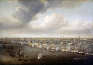 風景 Painting - ニコラス・ポーコック コペンハーゲンの戦い 1801 年の海戦